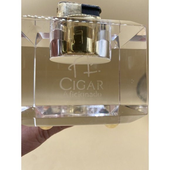 Neiman Marcus Horchow Cigar Aficionado Lead Crystal Lighter READ - Picture 2 of 11